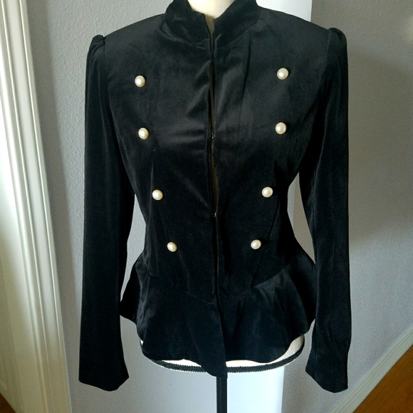 Amaryllis from Anthropologie Velvet-like Jacket! - Picture 3 of 11